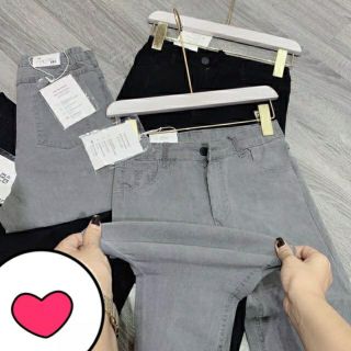 Quần bò giấy ống ôm co giãn chất skinny