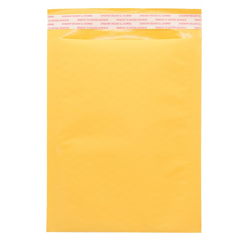 Combo 10 túi giấy bóng khí đóng gói hàng hóa nhiều kích thước màu vàng