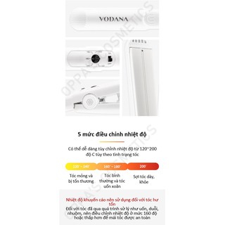 Máy kẹp tóc VODANA Soft Bar Flat Iron [White Gray]