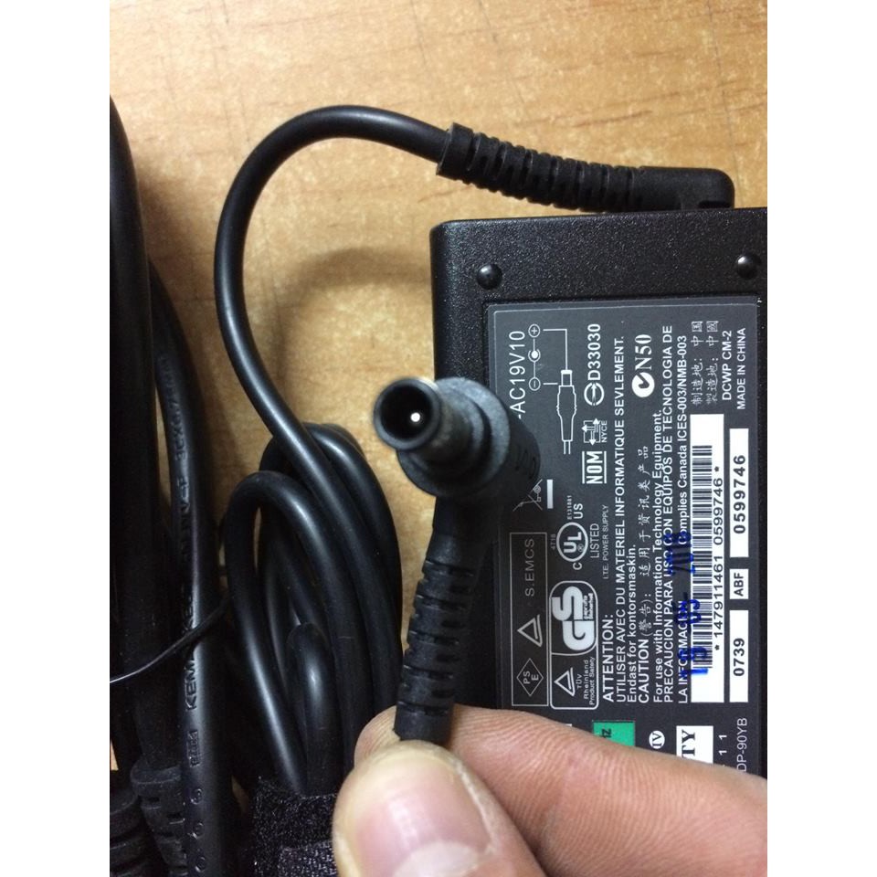 Sạc Laptop SONY 19.5v 4.7a Chân Kim - Sạc SONY 19.5v