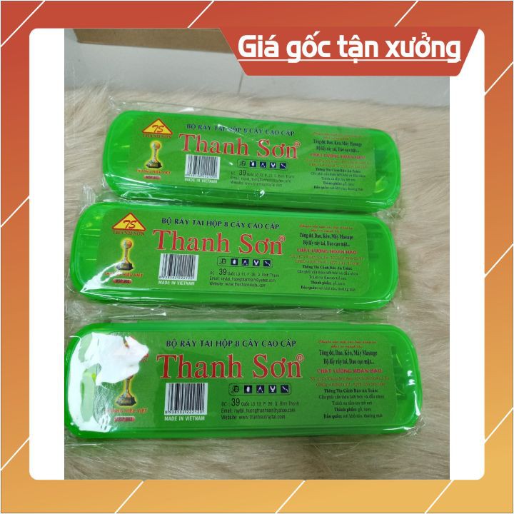 Bộ ráy tai 8 món cao cấp THANH SƠN cao cấp  thiết kế nhỏ gọn độc đáo chất liệu inox và gỗ an toàn ,tiện dụng