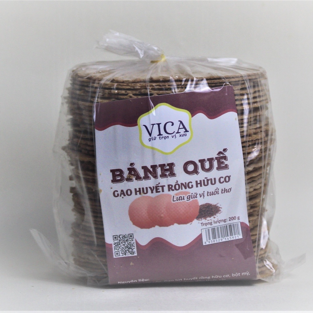 Bánh quế gạo lứt huyết rồng VICA giữ trọn vị tuổi thơ