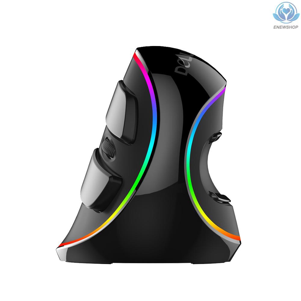 【enew】Delux M618 Plus RGB Optical Wired Mouse 800/1200/1600/2400/4000 DPI 5 Levels Ergonomic Mouse With 6 Buttons For PC Laptop Desktop