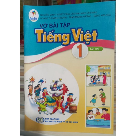 vở bài tập tiếng Việt lớp 1 tập 2 cánh diều + bút chì 2b