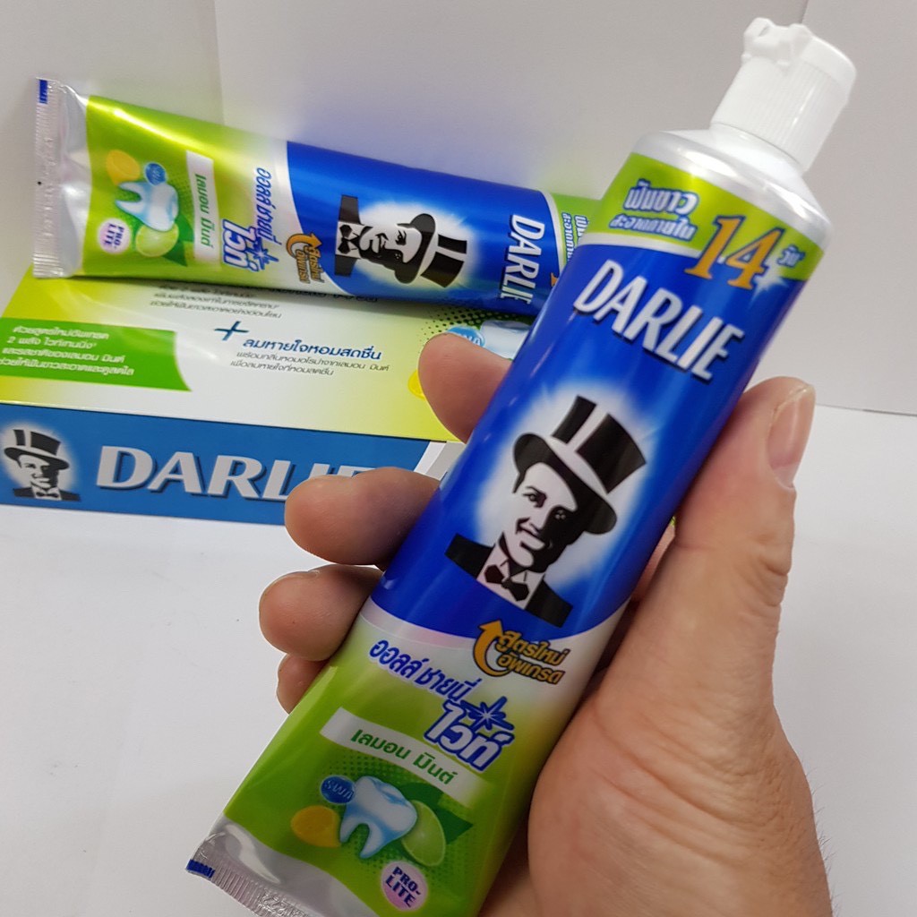 Kem Đánh Răng Darlie Ông Tây Đen Chanh 140ml x 2 tuýp Thái Lan