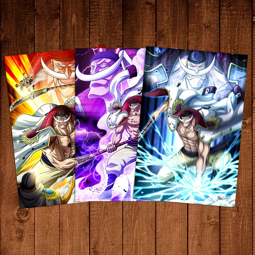 One Piece-Decal Dán Tường Kích Thước30X20 Hình Nhân Vật (Râu Trắng,Marco).  | Shopee Việt Nam