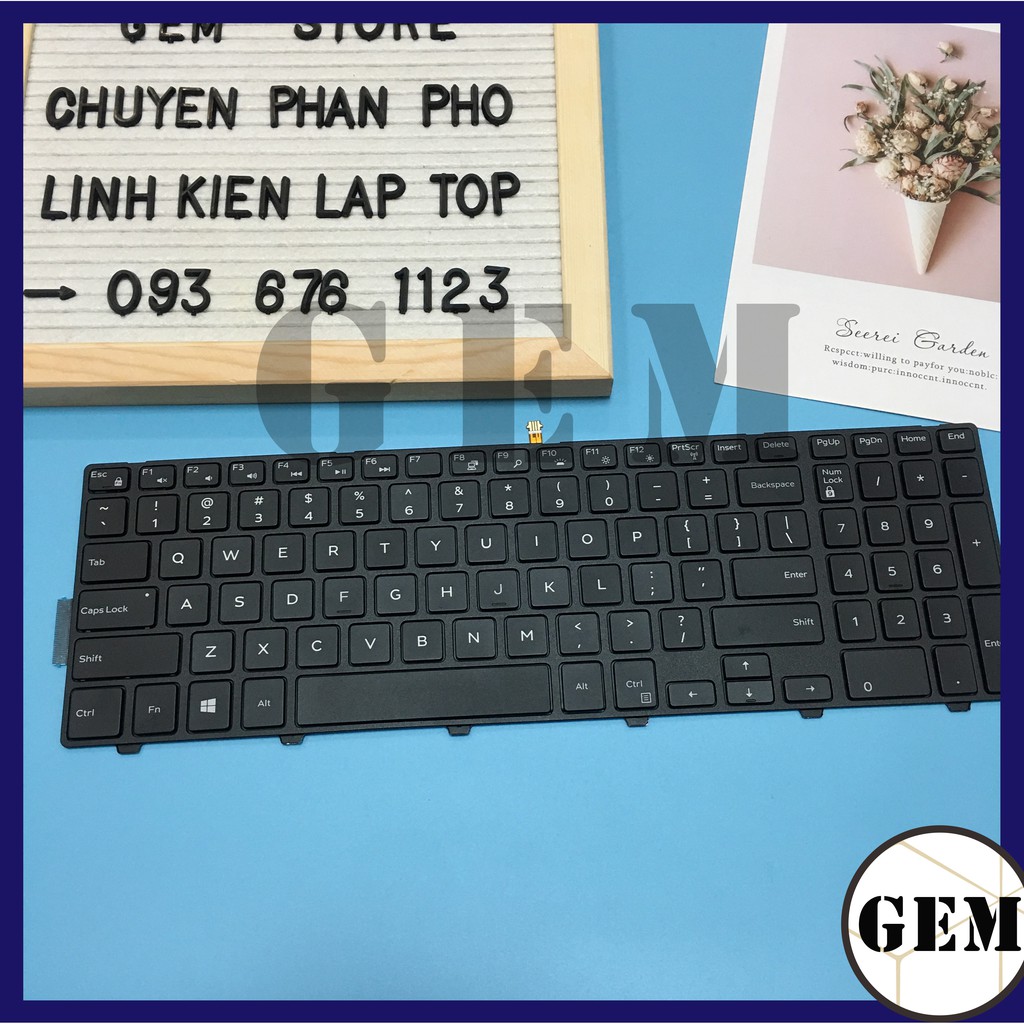 Bàn phím Laptop Dell Inspiron 15-3000 3542 3541 3543 3551 3558 3559 5542 5543 5547 5548 5551 5558 5559 ZIN LED