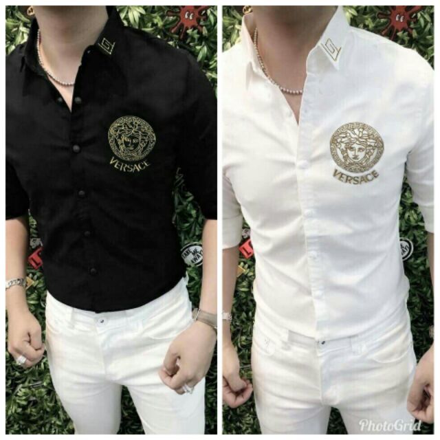 Sơ mi nam VERSACE Thêu cực đẹp (kèm ảnh thật sp)