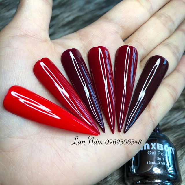Set sơn đỏ mxbon 6 chai