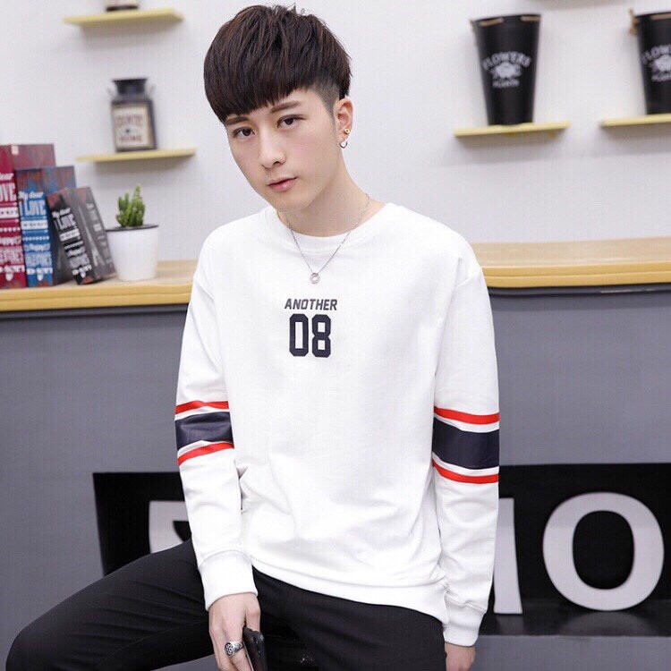 Áo thun nam dài tay thời trang cao cấp cổ tim- đen | BigBuy360 - bigbuy360.vn
