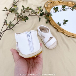 (ảnh thật) Sandal da quai chéo
