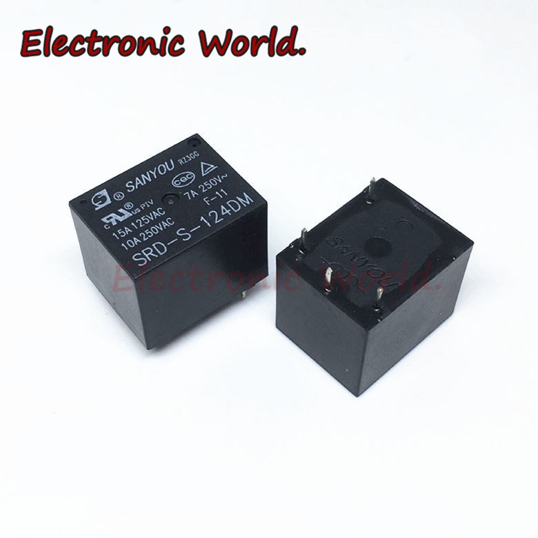 Linh kiện rơ le công suất SANYOU SRD-S-105DM SRD-S-112DM SRD-S-124DM 4PINS 10A 5VDC 12VDC 24VDC