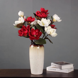 Mộc Lan 3 bông cắm bình Decor trang trí không gian sống và làm việc
