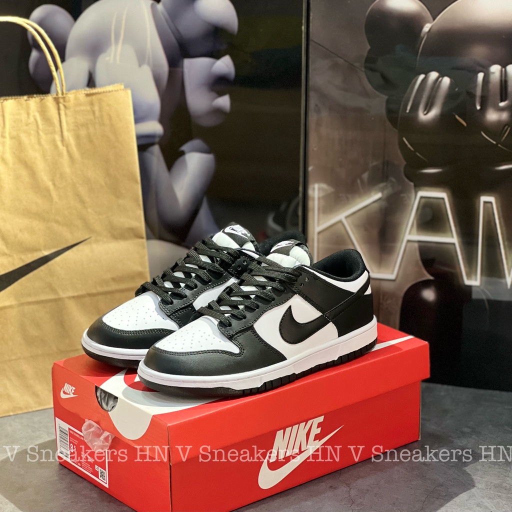 Giày Thể Thao SB Low Black White SB Dunk Low Phối Màu Đen Trắng Panda Thấp Cổ Phiên Bản Đẹp, Jodan Đen Trắng Thấp Cổ