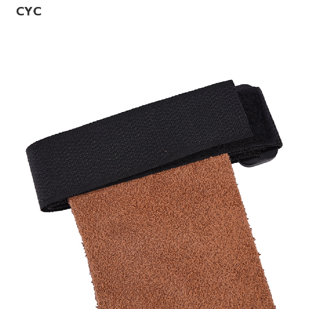 CYC 1 pair Grips crossfit gymnastics hand grip guard palm protectors glove Brown CY