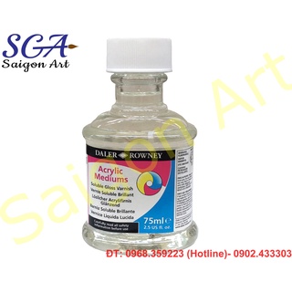 Véc-ni phủ bóng sáng acrylic daler rowney solube gloss varnish chai 75ml