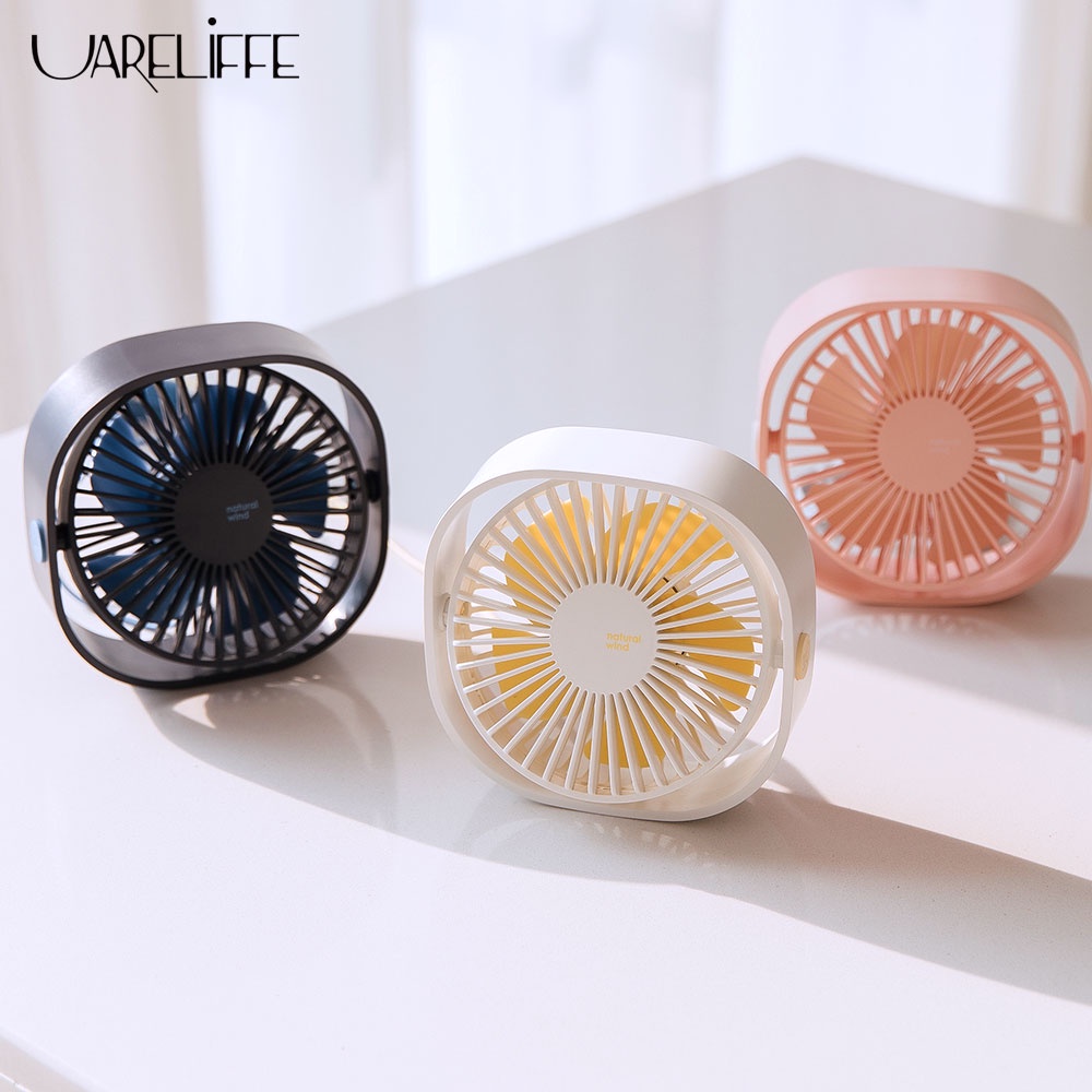 UARELiFFE Desktop USB Fan 3 Mode Wind