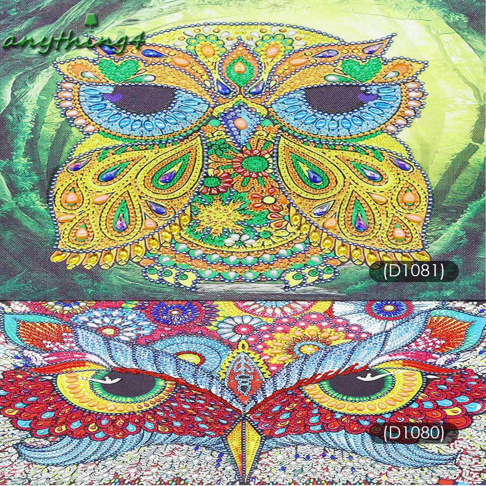 ♚any♚5D DIY Special Shaped Diamond Painting Owl Cross Stitch Mosaic Craft Kits