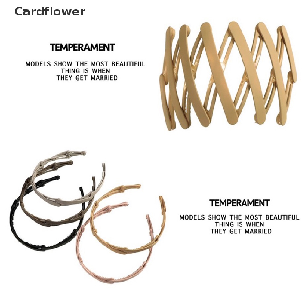< Cardflower > Băng Đô Thể Thao Co Giãn Gấp Lại Được Hỗ Trợ Tạo Kiểu Tóc