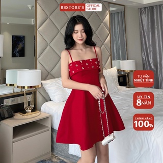  BBSTORE'S Đầm Xòe Hai Dây Dự Tiệc Sang Trọng  -D1065