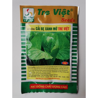 CẢI BẸ XANH MỠ - 20G - TRE VIỆT - Bán buôn, bán lẻ hạt giống Uy tín SẮP NGỮ