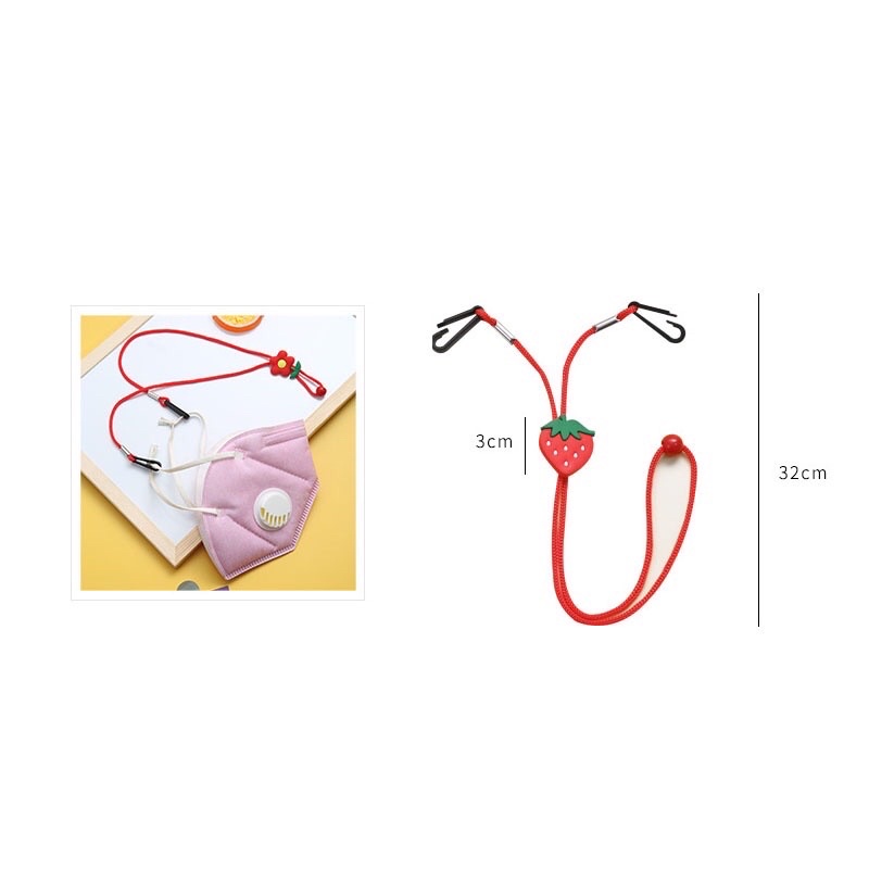 Dây Đeo Khẩu Trang Hoạt Hình Có Thể Điều Chỉnh Chống Thất Lạc