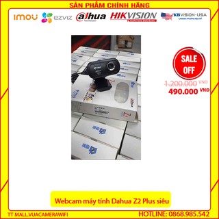 {Giá Tốt Nhất} Webcam Dahua Z2 Plus HD siêu nét Hỗ trợ dạy học trực tuyến Có Micro bảo hành 6 tháng