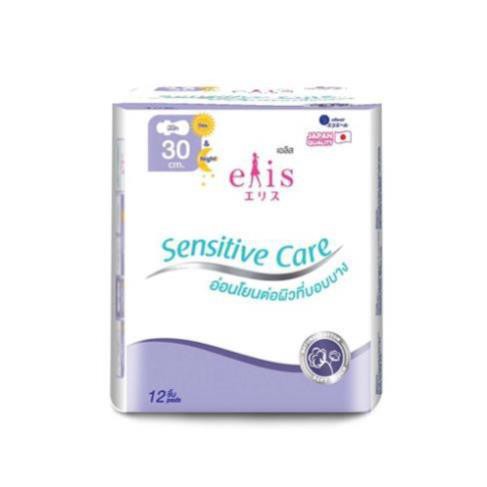 Băng vệ sinh siêu mềm Elis Sensitive Care Natural Cotton 30 cm ( 12 miếng/gói )