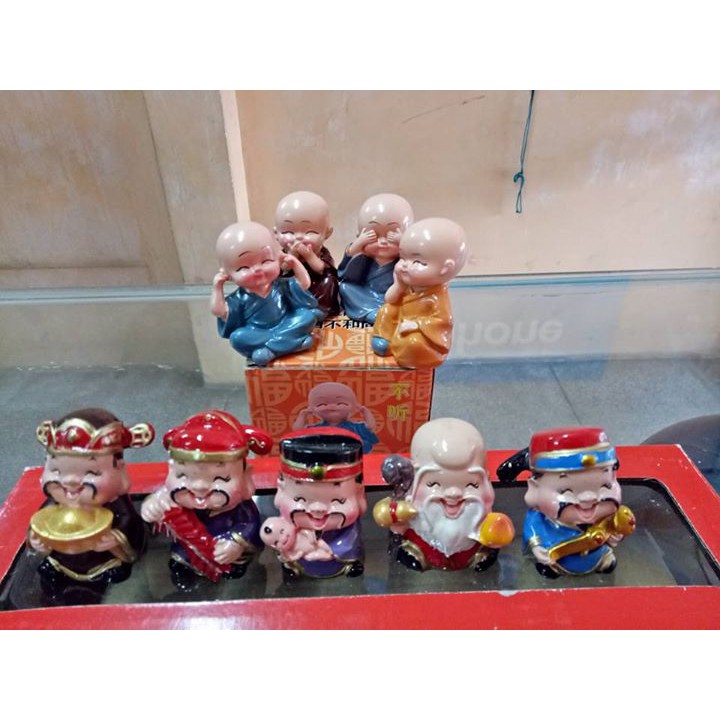 Combo bộ 5 tượng thần tài và Tứ không | BigBuy360 - bigbuy360.vn