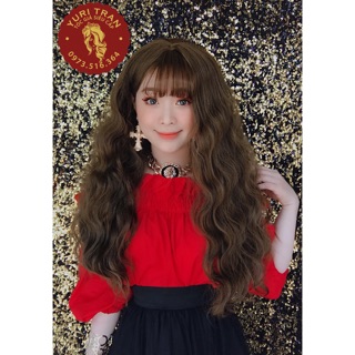 Tóc bộ siêu cấp YuriTran (Sóng xù Nâu tây)