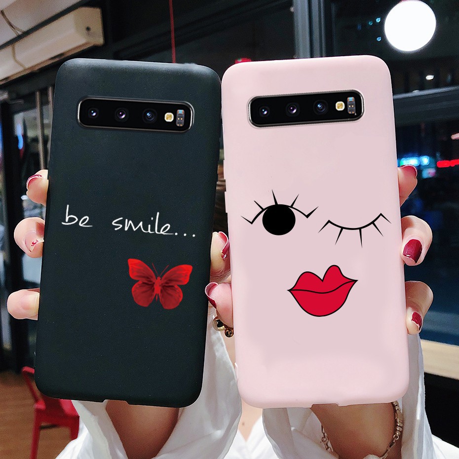 Ốp điện thoại silicon mềm in hình hoạt hình cho Samsung Galaxy S10 S10E S10 Plus