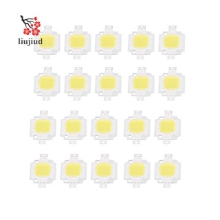 20 chip đèn led ánh sáng trắng 10w 1100lm dc 9-12v chất lượng cao