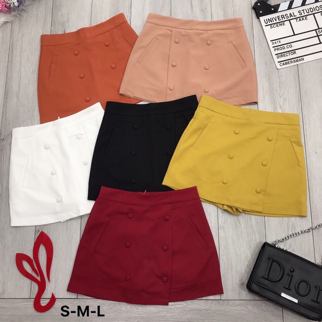 Quần váy 6 nút bọc chất đẹp kèm hình thật | BigBuy360 - bigbuy360.vn