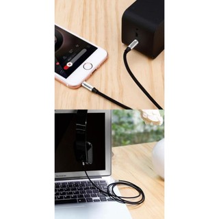 Cáp Baseus Yiven Audio Cable M30 (Đỏ/Đen – 1m)