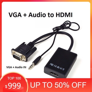 Cáp chuyển đổi vga sang hdmi có âm thanh - vga to hdmi