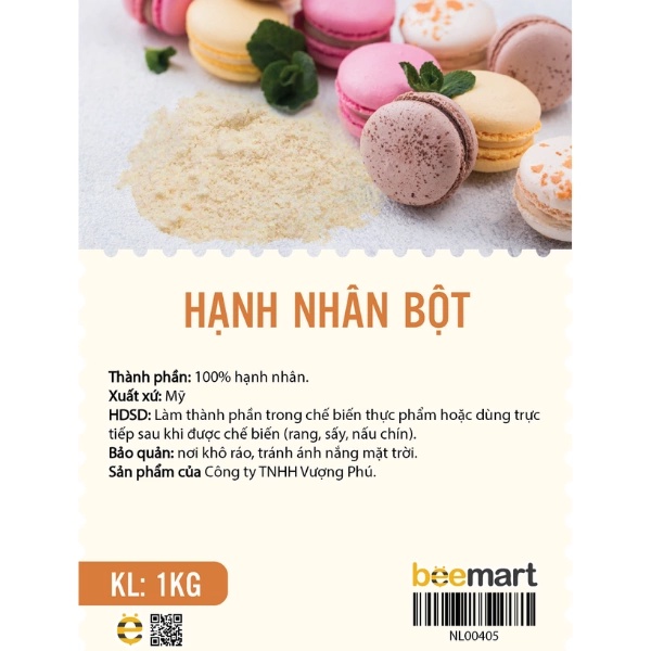 Hạnh Nhân Bột Gói 1kg