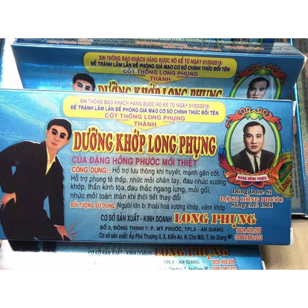 Dưỡng Khớp Long Phụng viên nhộng trắng, hỗ trợ giảm đau do phong tê thấp, nhức mỏi xương khớp (20 viên)