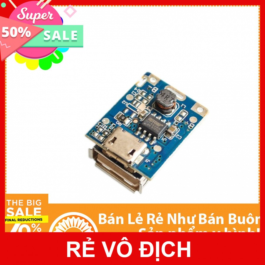 MẠCH SẠC PIN DỰ PHÒNG 1A - Module Sạc Pin Dự Phòng