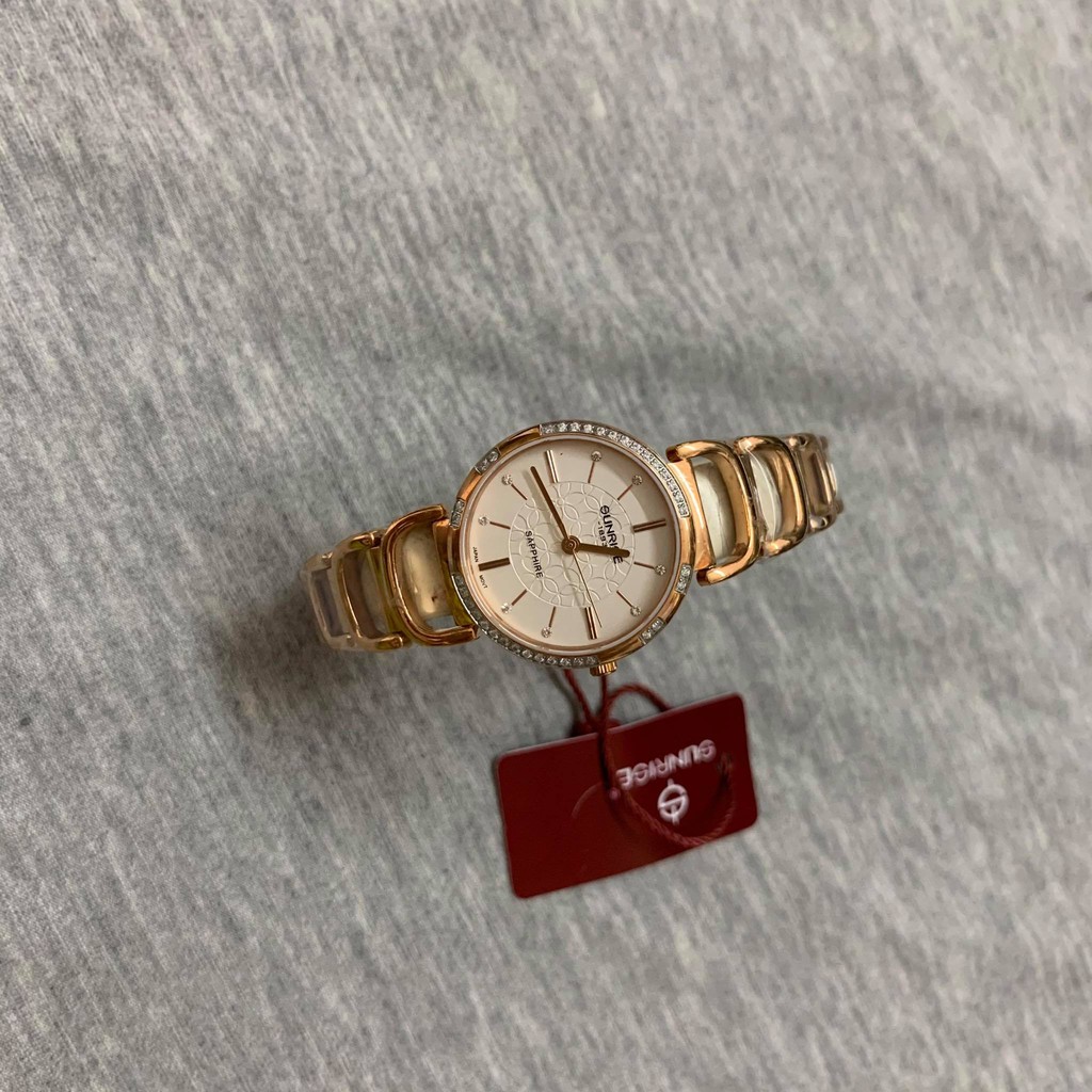 Đồng hồ Sunrise nữ chính hãng Nhật Bản L9997SA.RG.T - kính saphire chống trầy - bảo