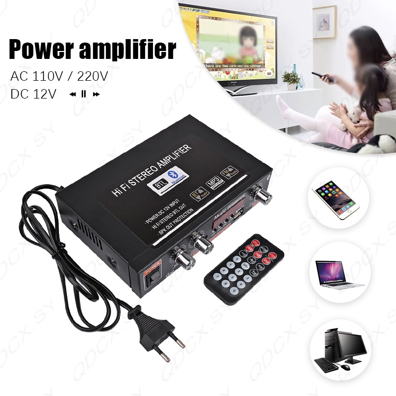 Bộ Khuếch Đại Âm Thanh Kỹ Thuật Số Bluetooth 800W