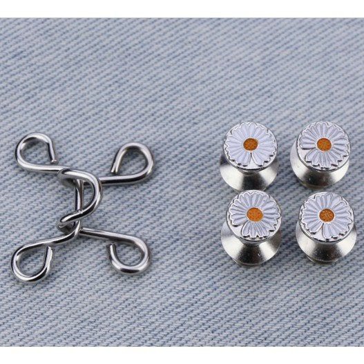 Nút cài điều chỉnh lưng quần Zotano hoa cúc phong cách tiện lợi PK10