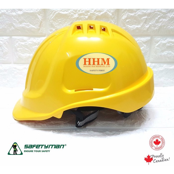 Nón bảo hộ Safetyman GM16 núm vặn sau, có lỗ thoát khí