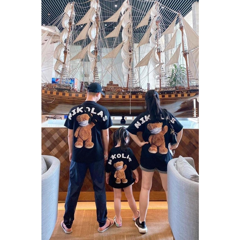 Áo Thun Teddy Niko Las Cho Bé , Trẻ Em Unisex , Kid_Genz
