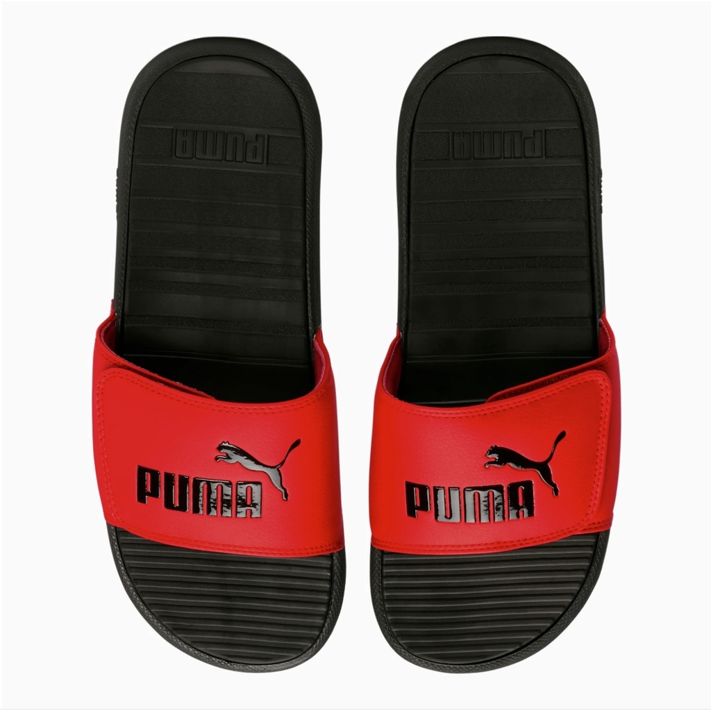 Dép Puma Cool Cat V Black Red  Chính Hãng Dép Quai Ngang Puma Quai Dán Màu Đỏ Đen [371044 04] Simple Sneaker