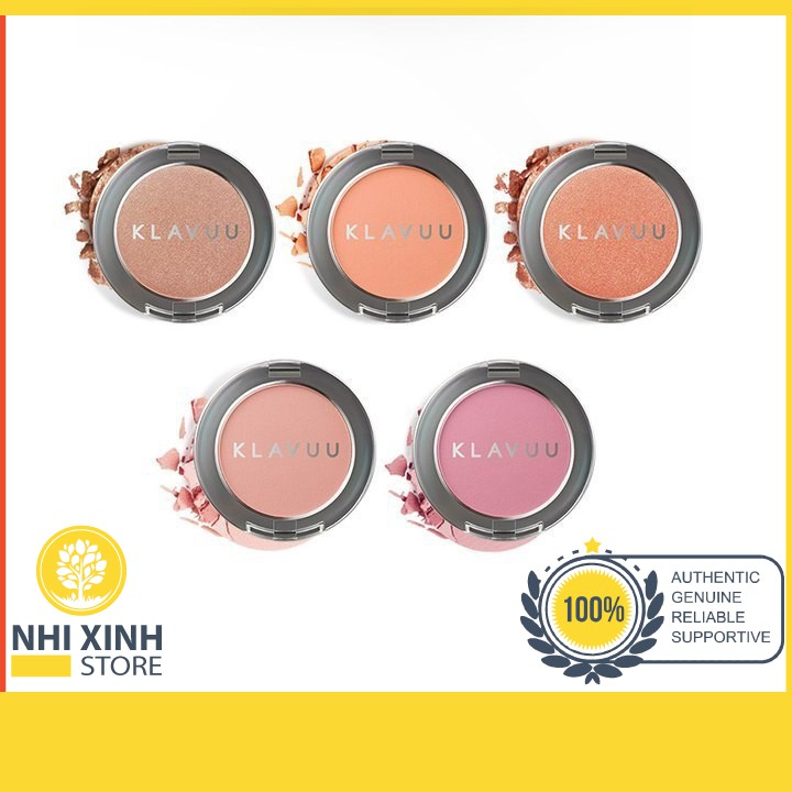 [ĐỦ MẦU] Phấn Má Hồng Klavuu Urban Pearlsation Natural Powder Blushe