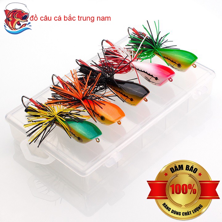 [Chất Lượng ] Mồi Câu Cá Mồi Lure Mồi nhái giả câu cá lóc 10gr 55mm