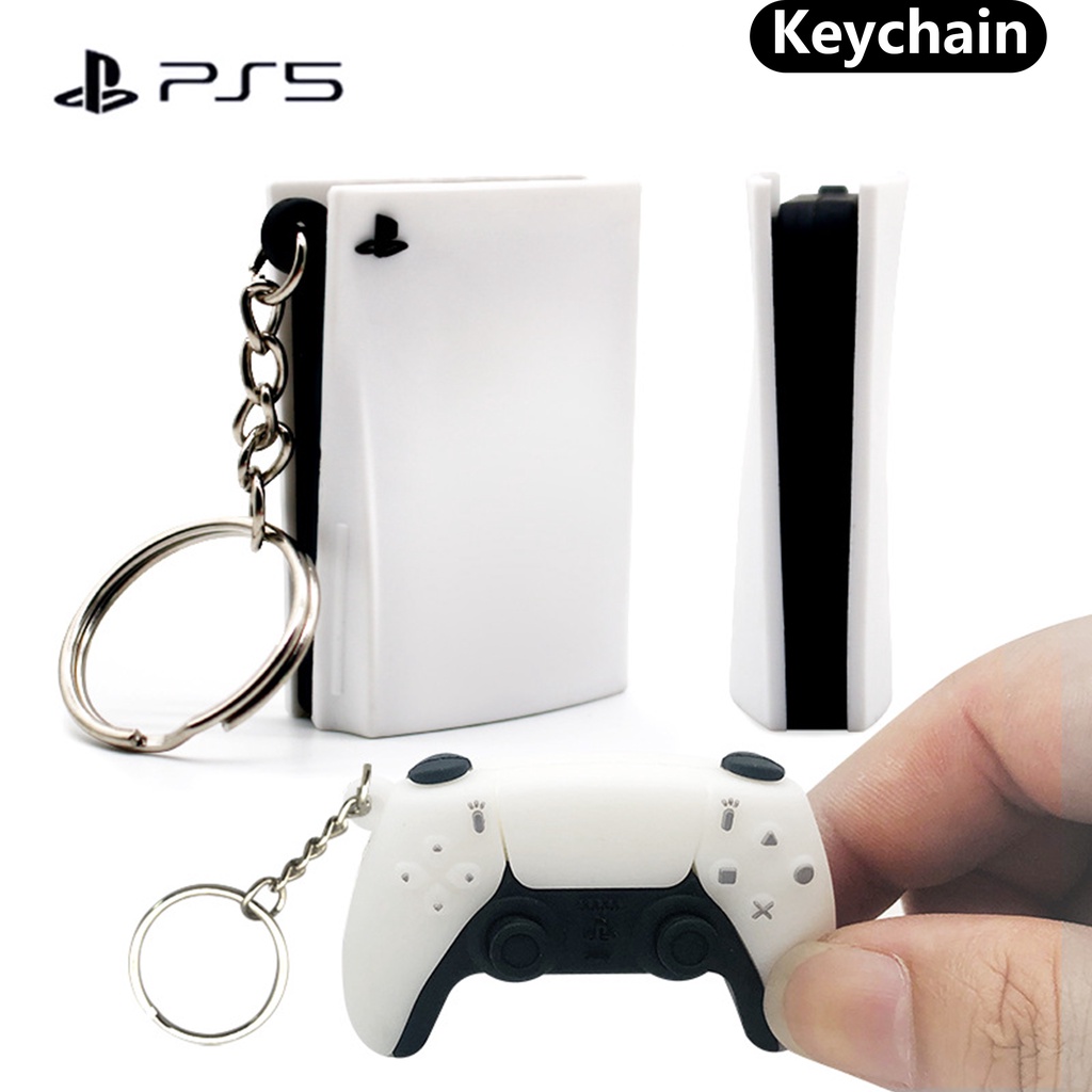 Móc Khóa Silicone Hình Máy Chơi Game PS5 3D