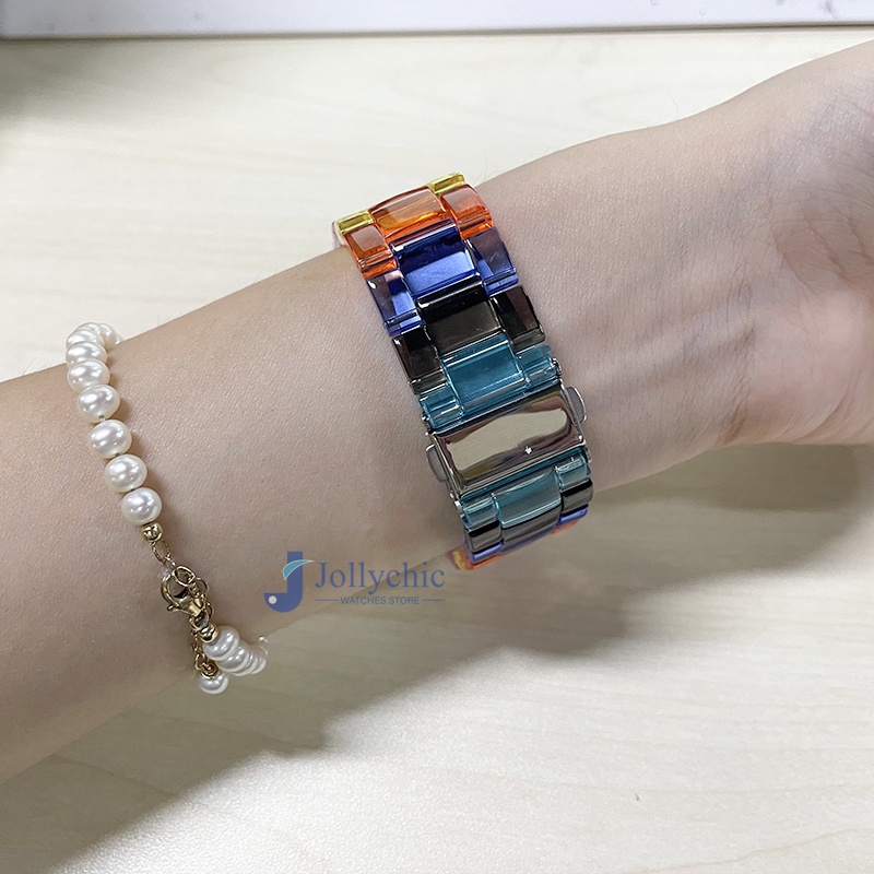 Dây Đeo Bằng Nhựa Trong Suốt Cho Đồng Hồ Thông Minh Apple Watch Series 7 6 5 4 42mm 38mm iwatch 7 6 5 4 3 44mm 40mm 41MM 45MM