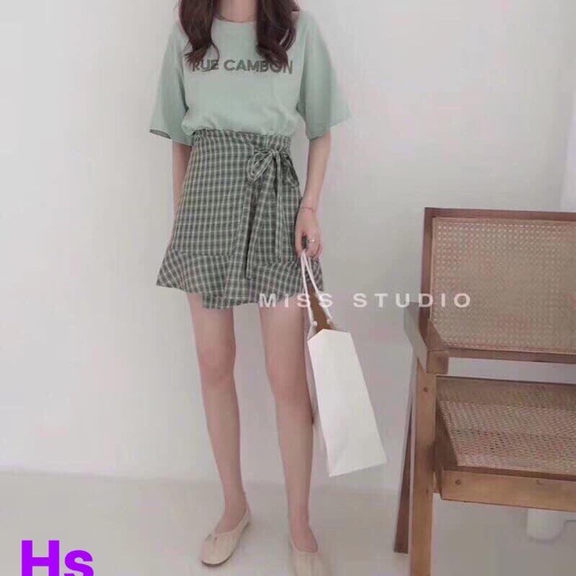 Thanh lý váy kẻ nơ cho hết mẫu
