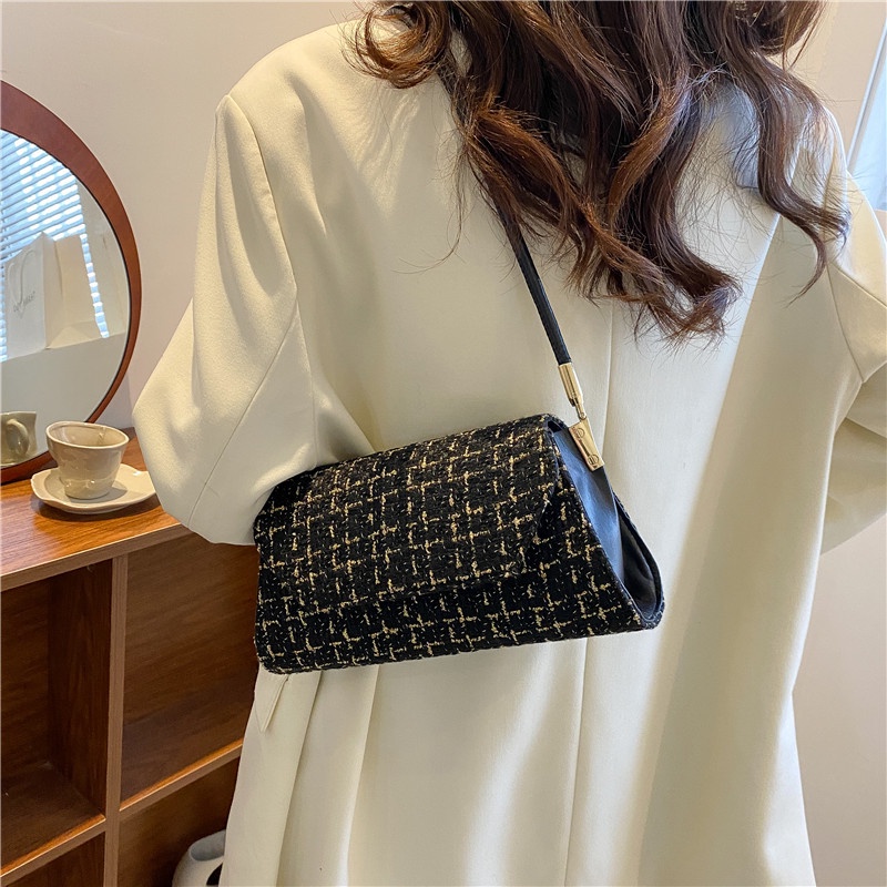 Túi Đeo JASMIN NOIR Chéo Bằng Len Thiết Kế Nhỏ Gọn Giản Dị Dành Cho Nữ